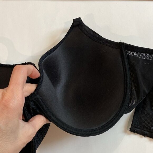 Laura Ashley Black Push-Up Bra Size 42D - Picture 9 of 9